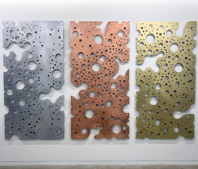 Triptych in Three Metals