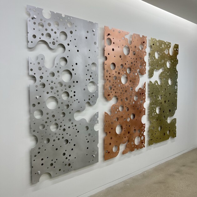 Triptych in Three Metals