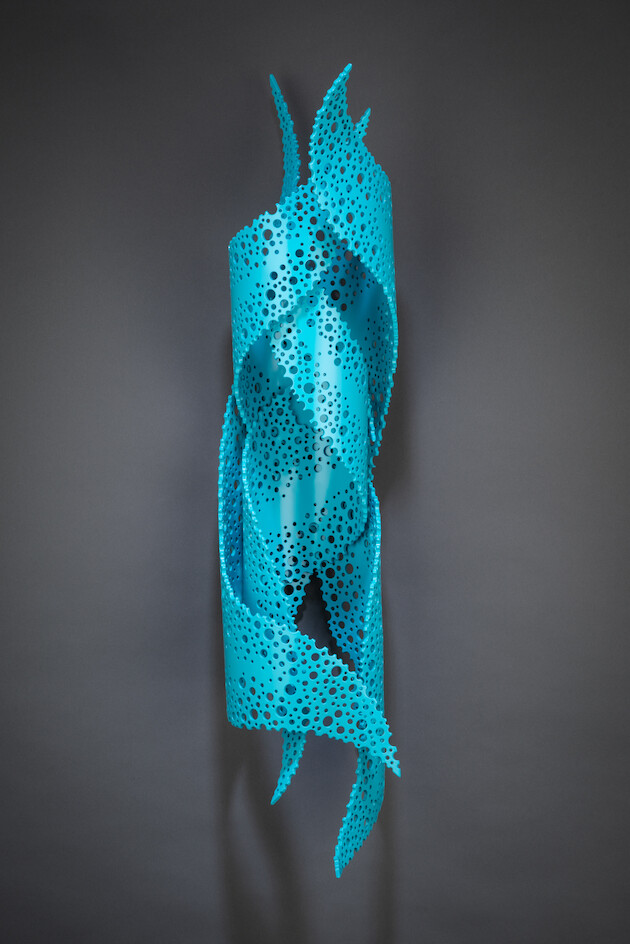 Turquoise Orchis - Wall Mounted