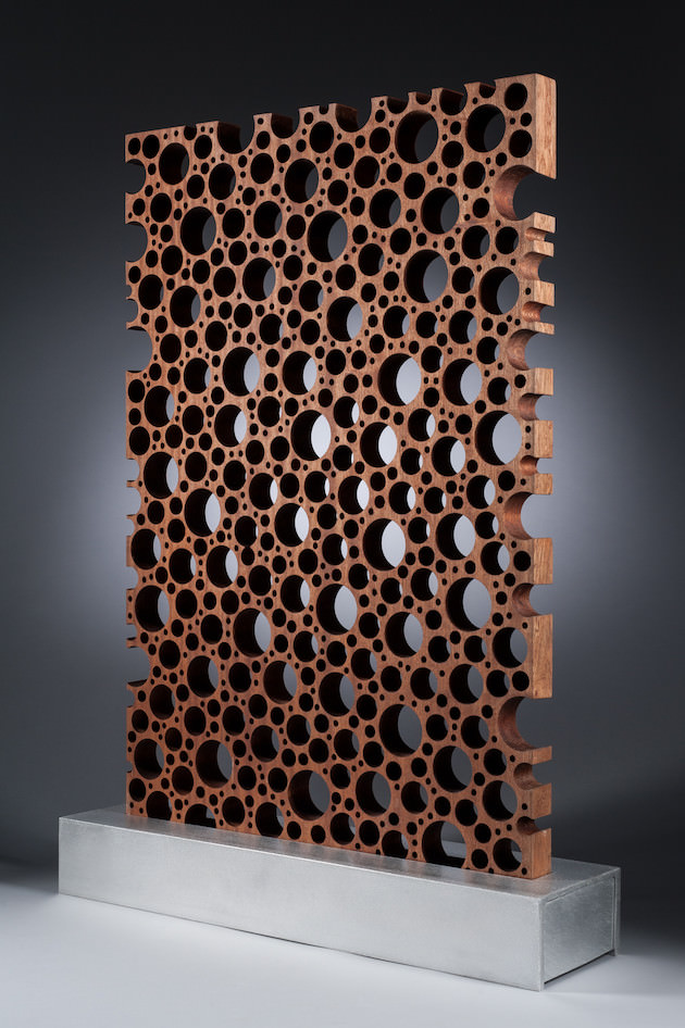 Mahogany Wall of Holes